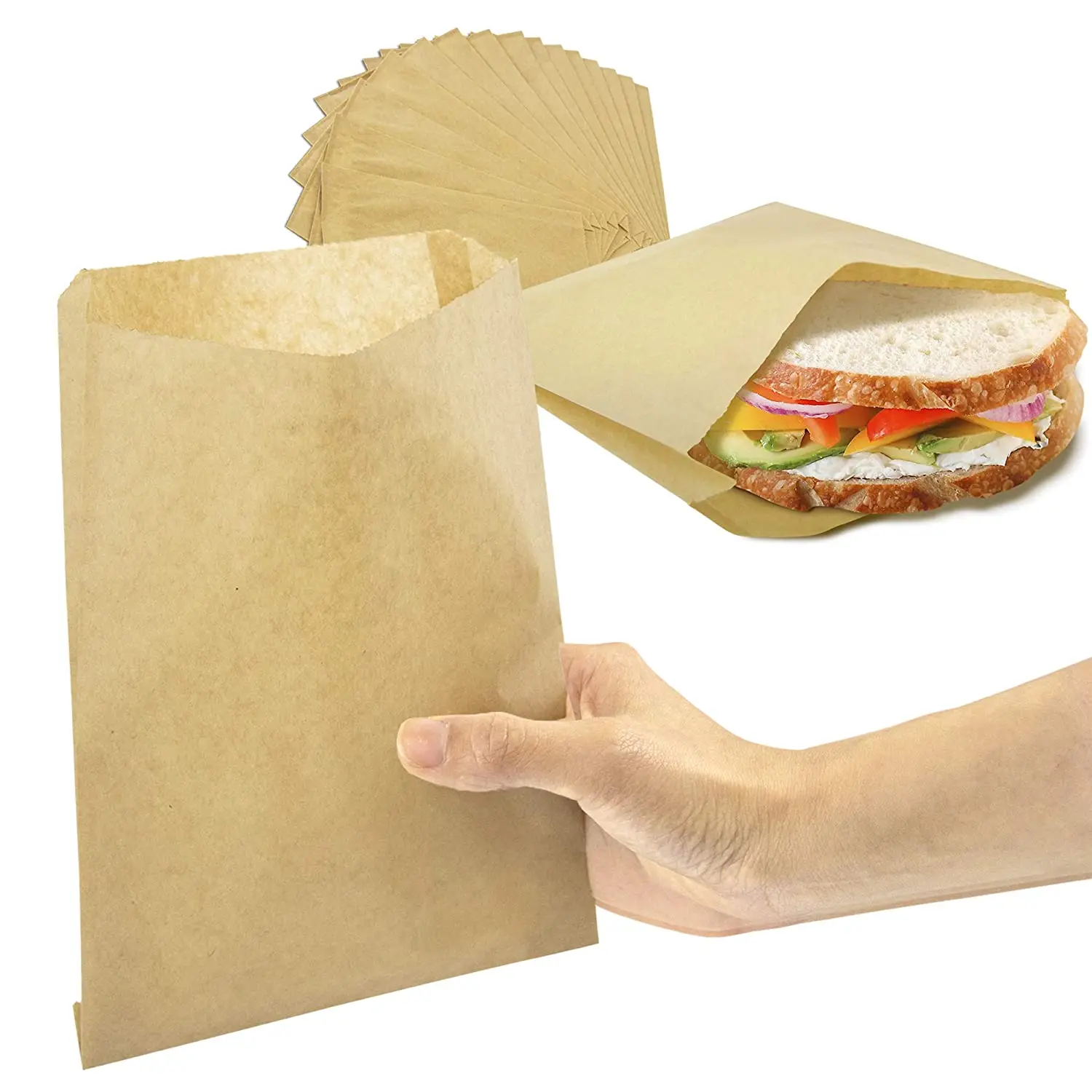Sacs de congélation extra épais anti-fuites dégradables Sacs à sandwich et collations 6 Pack PEVA de qualité FDA Sacs de stockage alimentaire réutilisables 4 sandwich bags 2 snack bags 