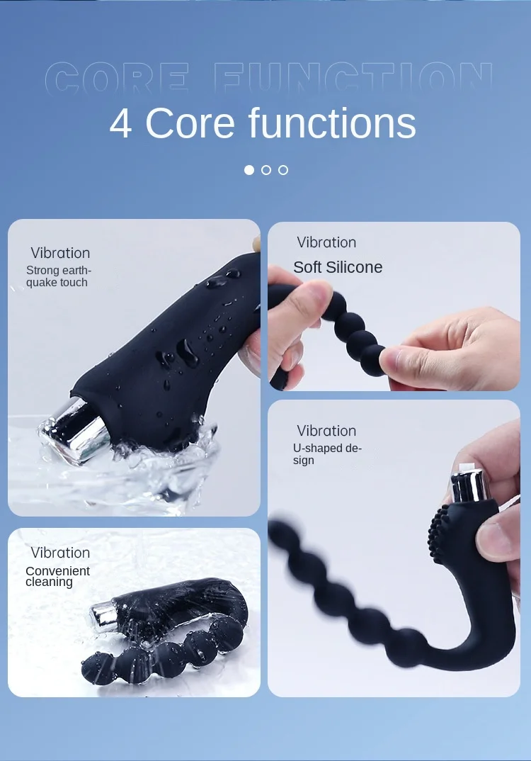 Amoura Prostate Vibrator full product view with battery-operated controls