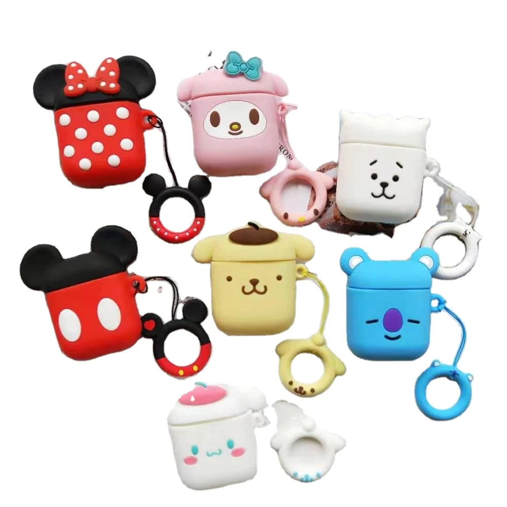 

Cartoon Mickey Minnie oft ilicone Doll Case For Apple Airpods Case,20 Pieces, Vaious