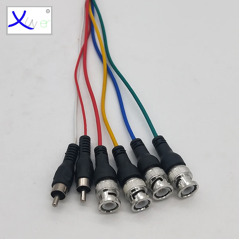 Scart Female Plug to 4 BNC 2 RCA Audio Video Cable Composite AV Cable - ANKUX.COM
