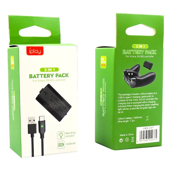 Play And Charge Battery Pack Kit For Xbox Series X Controller Battery