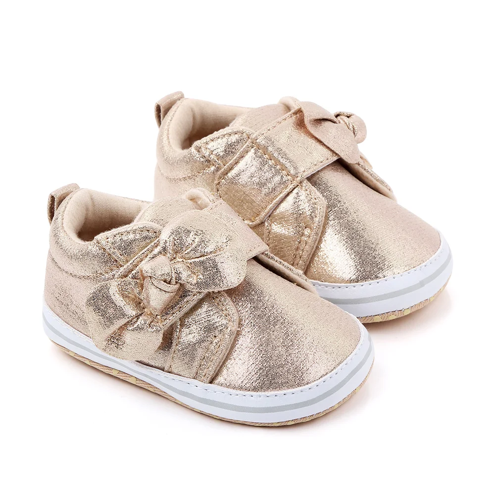 Soft sole baby shoes bow design newborn boy girl  toddler shoes in spring autumn manufacture