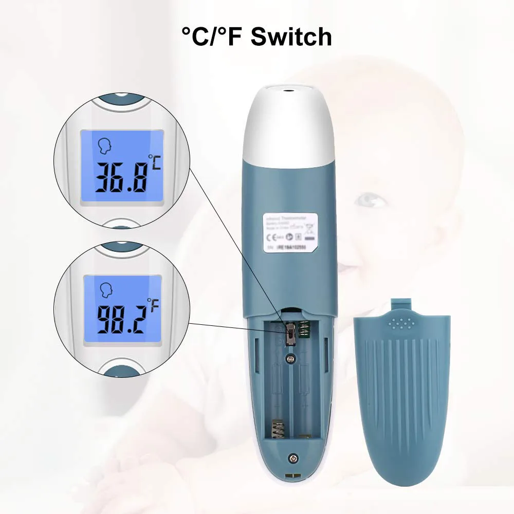 Finicare amazon hot selling baby digital forehead ear fever household portable thermometer for family care