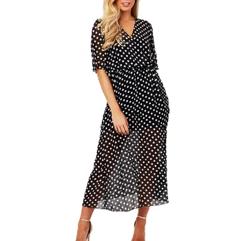 summer wrap midi dress