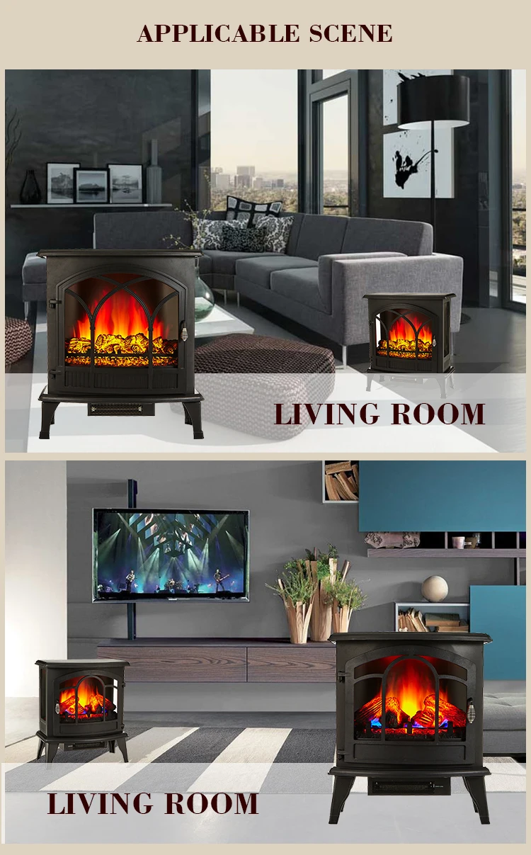 LED decor flame fire place electric portable fireplace heater