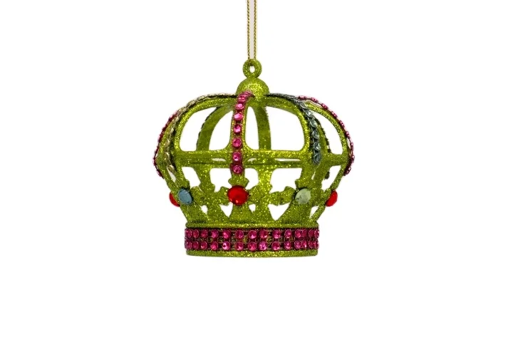 Wholesale Glitter Crown Ornaments Christmas Decoration - Buy Glitter Decoration,Plastic Crown ...