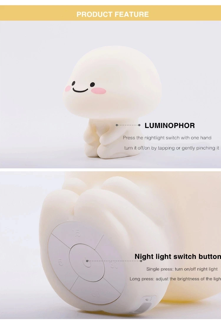 Best Seller 2021silicone Quby Lamp Touch Control Night Lights Lamp Cute