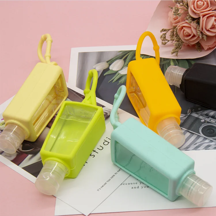1oz Pocket Bag Silicone Bulk Travel Size Hand Sanitizer With Holder