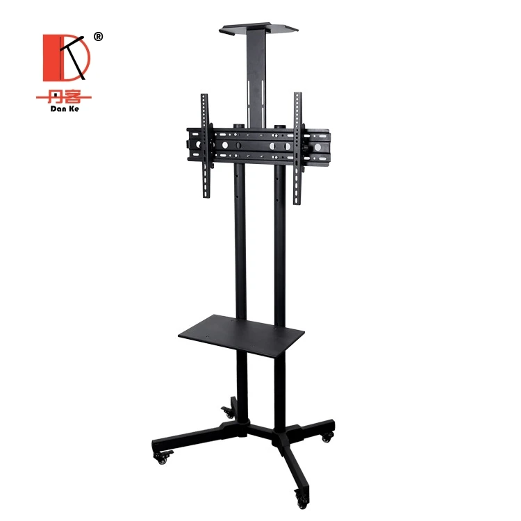 Metal Adjustable Tv Trolley Designs Heavy Duty Rolling Tv Stand