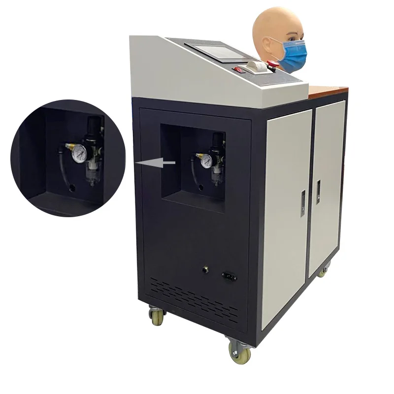 Mask respiration resistance testing machine