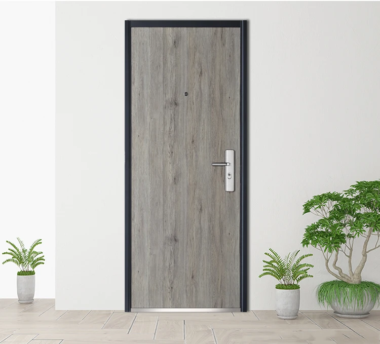 Flush Door Design with Long Handle House Hotel Steel New 2019 Door Mixed Color Security Doors Swing Graphic Design Exterior