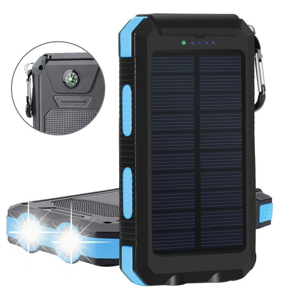 2021 Waterproof IP68 Solar 20000mah 10000mah Consumer Electronics Portable power banks with station solar phone charger - ANKUX.COM