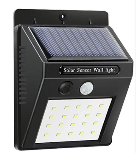 20LEDs Wall Mounted Solar LED Wall Light Waterproof Security Outdoor Lighting Motion Sensor Solar Light for Garden