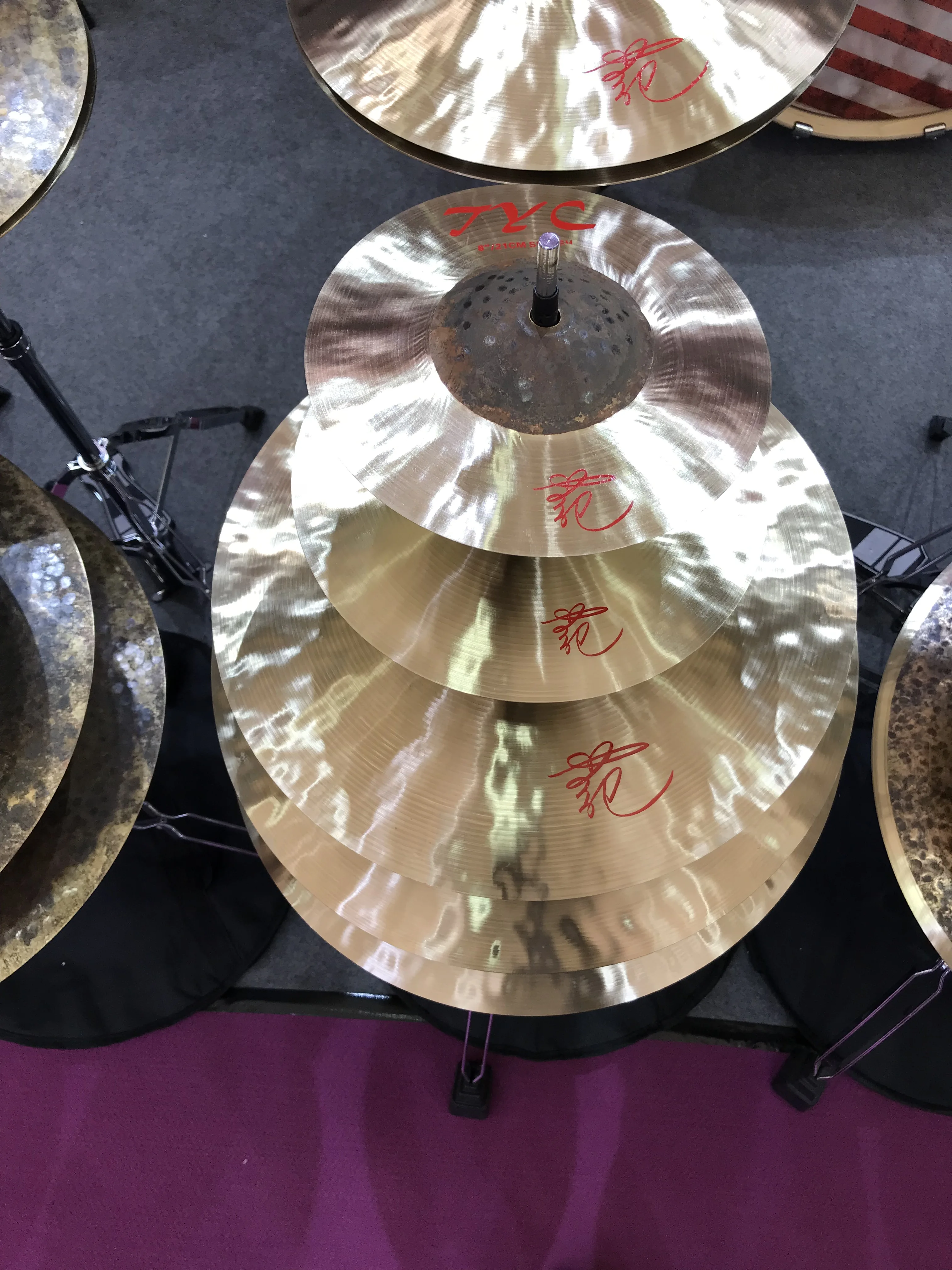 100 Handmade B25 Material Cymbals Tongxiang Tyc Series Cymbal Set