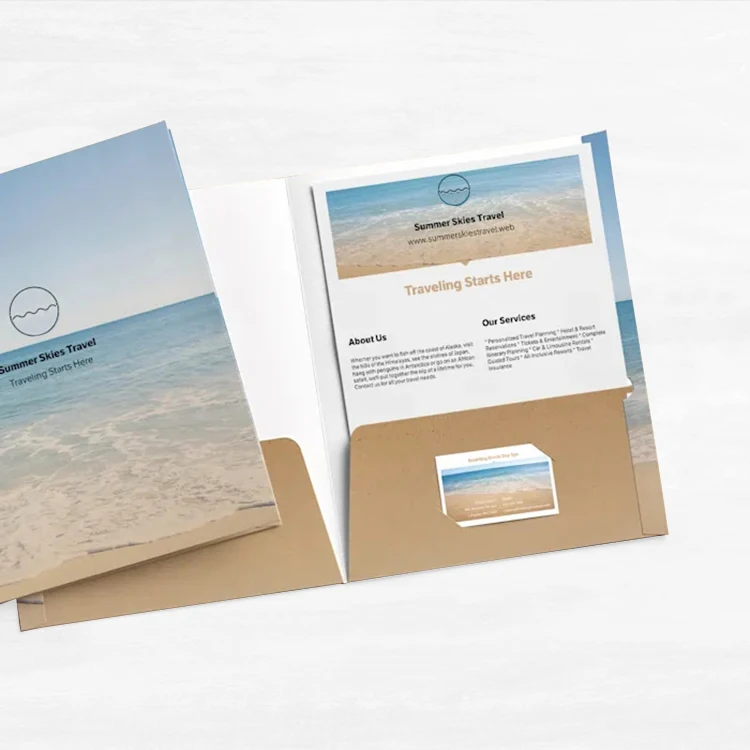 Office Supplies Custom Printed Paper Presentation Folder,Promotional