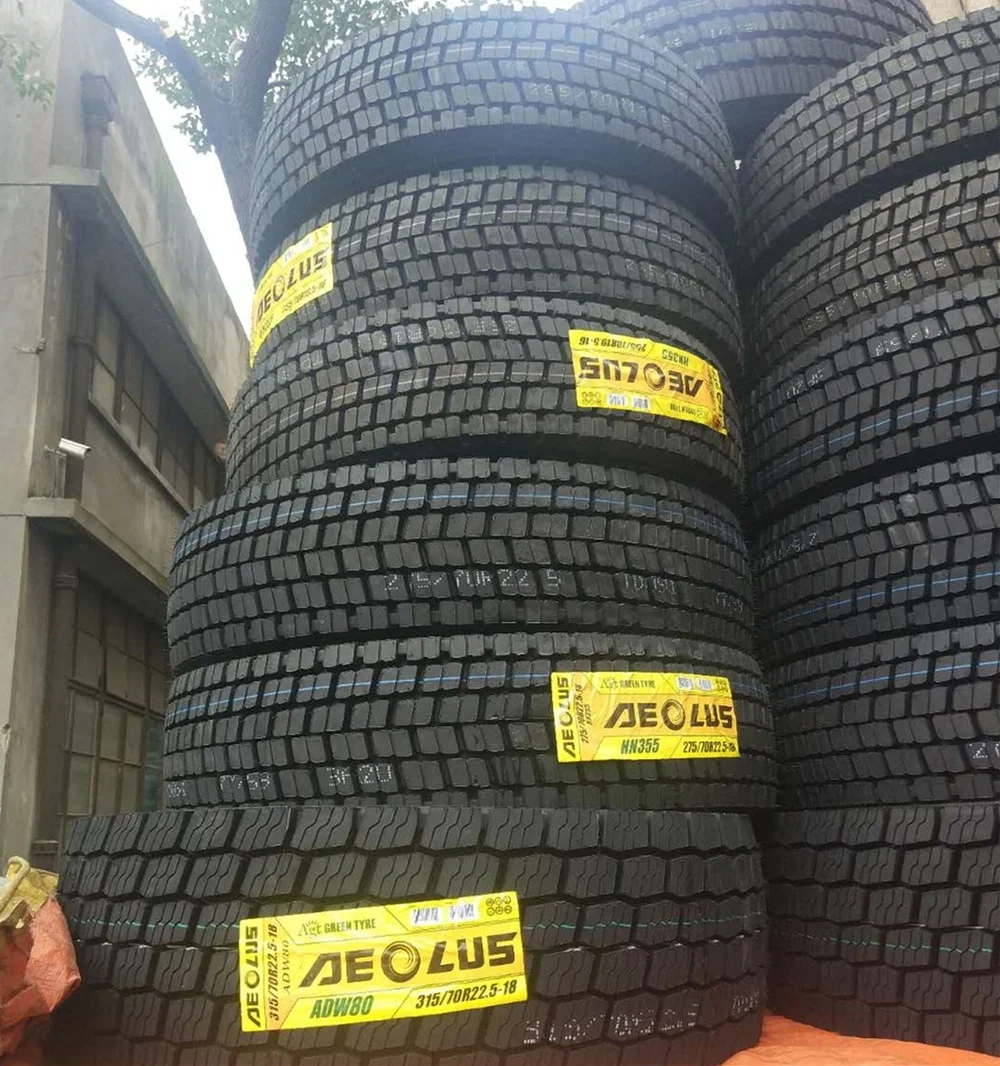 AEOLUS TRUCK TIRES 225/70r19.5 -16pr SNOW TRUCK TIRES ADW82 WINTER TRUCK TIRES With M+S and 3PMSF marks