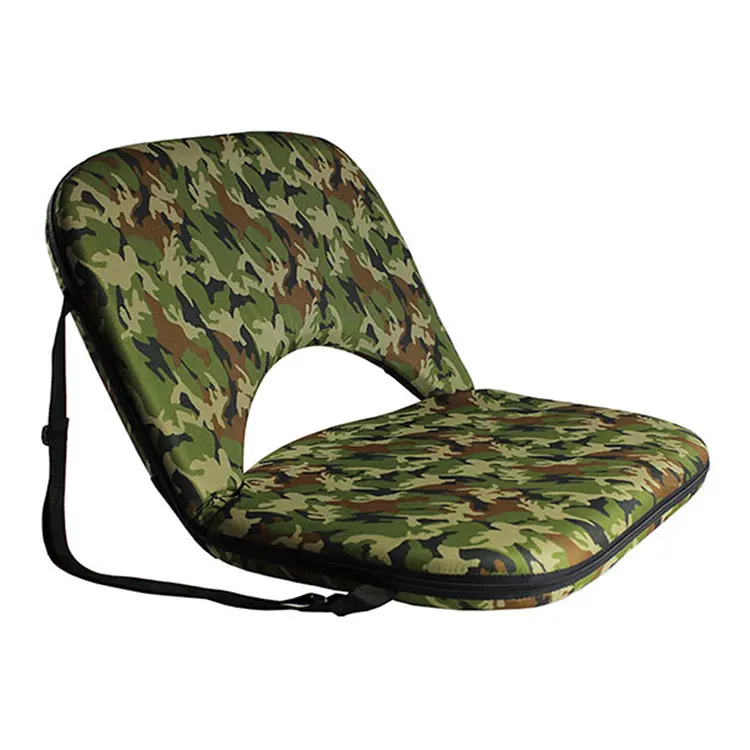 Outdoor Camo Fabric Reclining Military Folding Camping Floor Beach