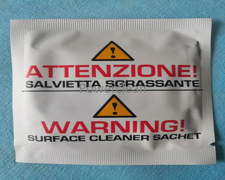 Optical Fiber Surface Cable Cleaning Disinfecting Wet Wipes Sachet for Industrial Field