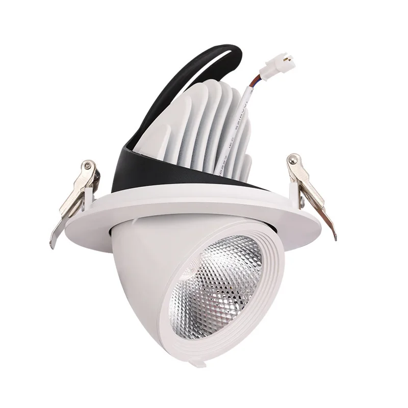 dimmable recessed trimless parts 20w 15w 40w rgbw led downlight