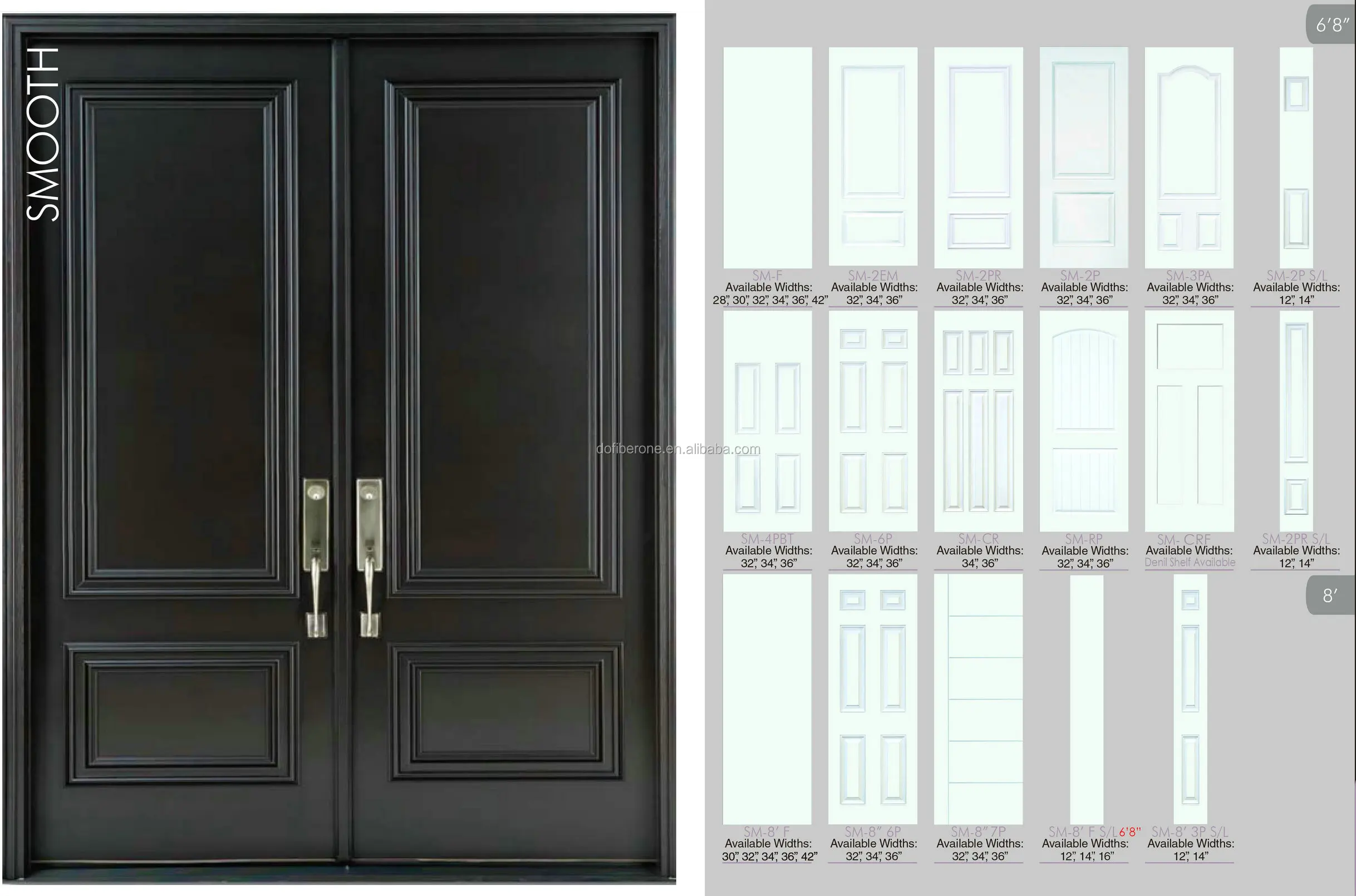 Us Uk Standard Fiberglass Frp Grp Composites Door Slab Buy Composite