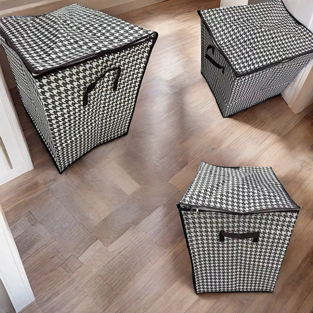 Thousand Bird Grid Nonwoven Quilted Bag Large 110l/140l/180l Home