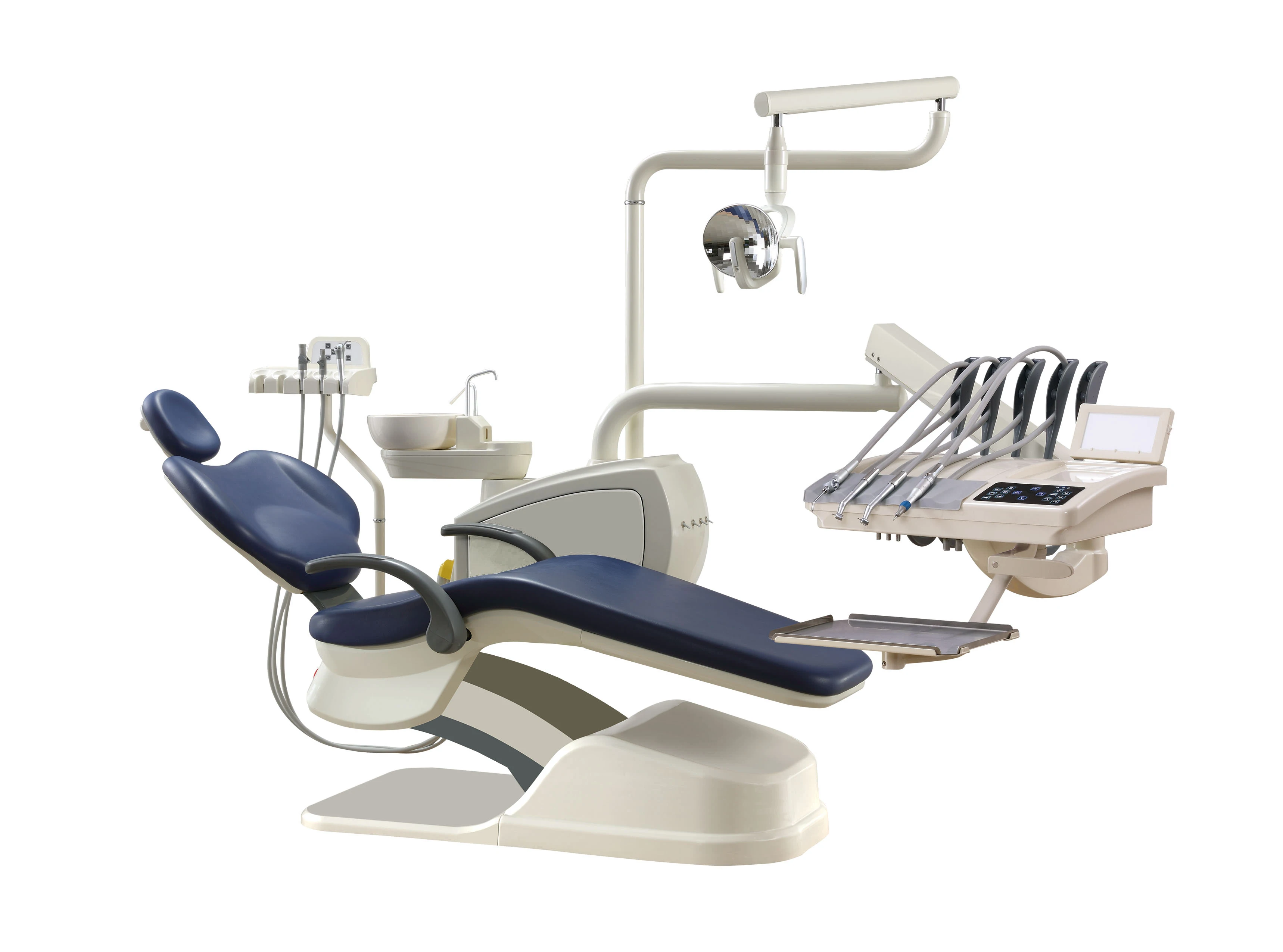 ce iso 认证豪华牙科设备单位椅子与顶部安装工具托盘