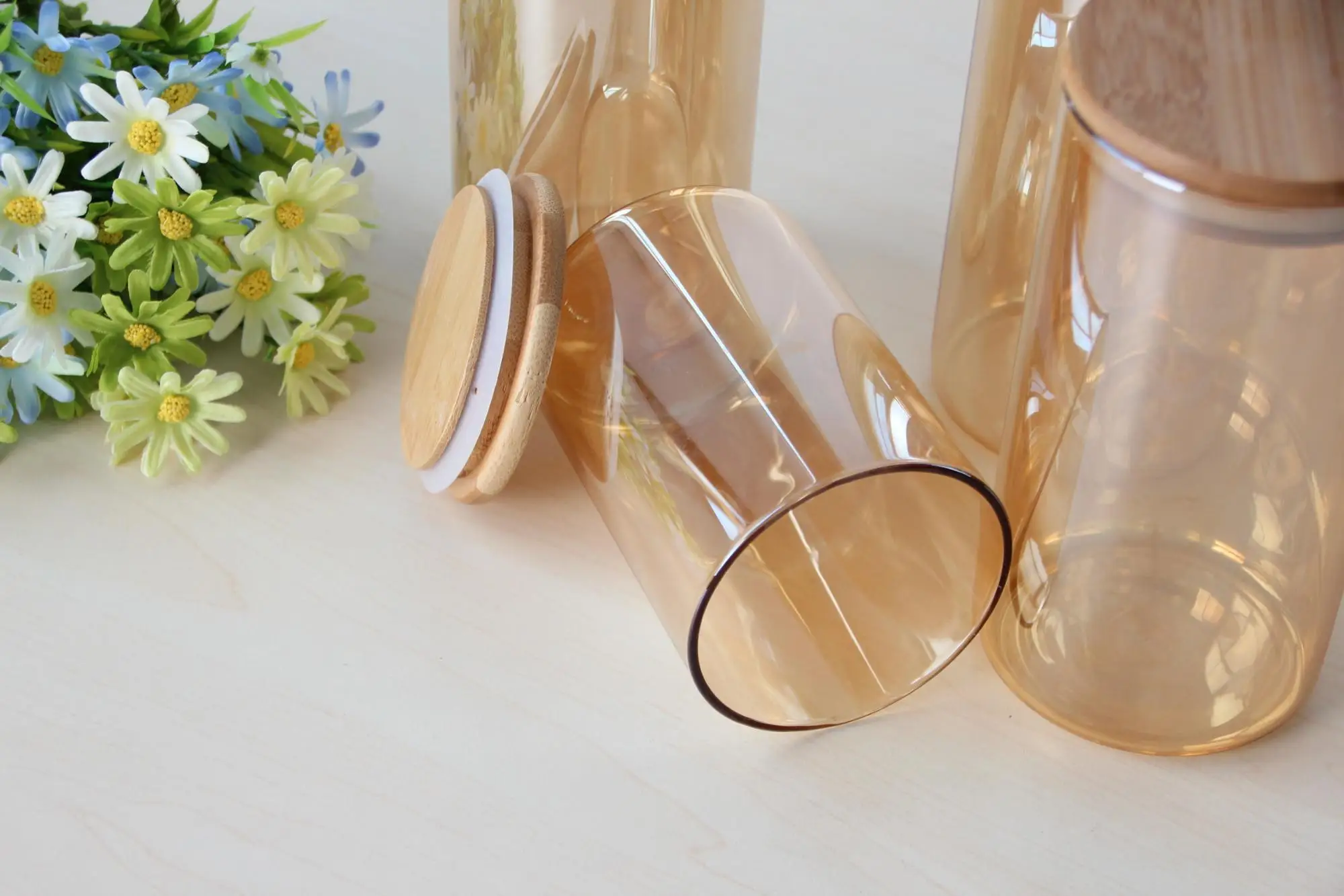 Glass Nuts Storage Jar With Glass Lid Used In Kitchen Or Room Buy Glass Storage Jar