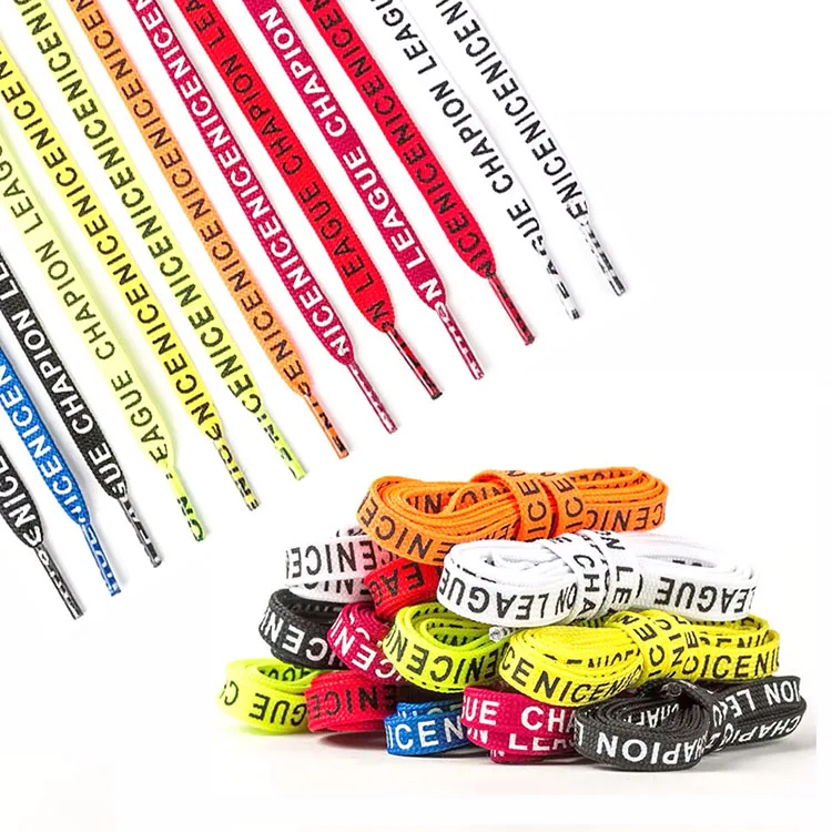Shoelace Maker Manufacturing Easy Polyester Shoe Laces Printed Custom