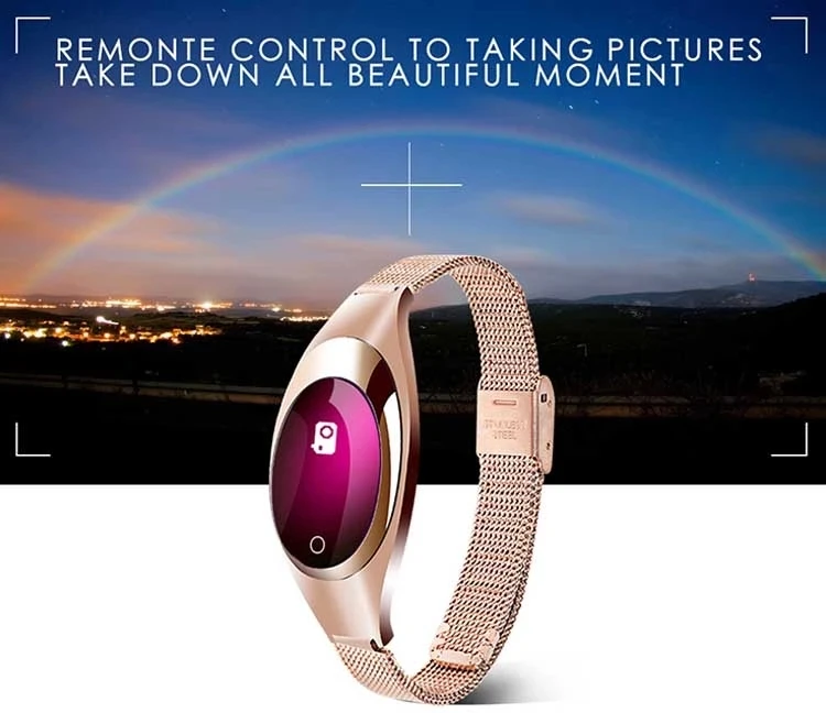Smart Bracelet Z18 Ladies Luxury Jewelry Sports Pedometer Bluetooth