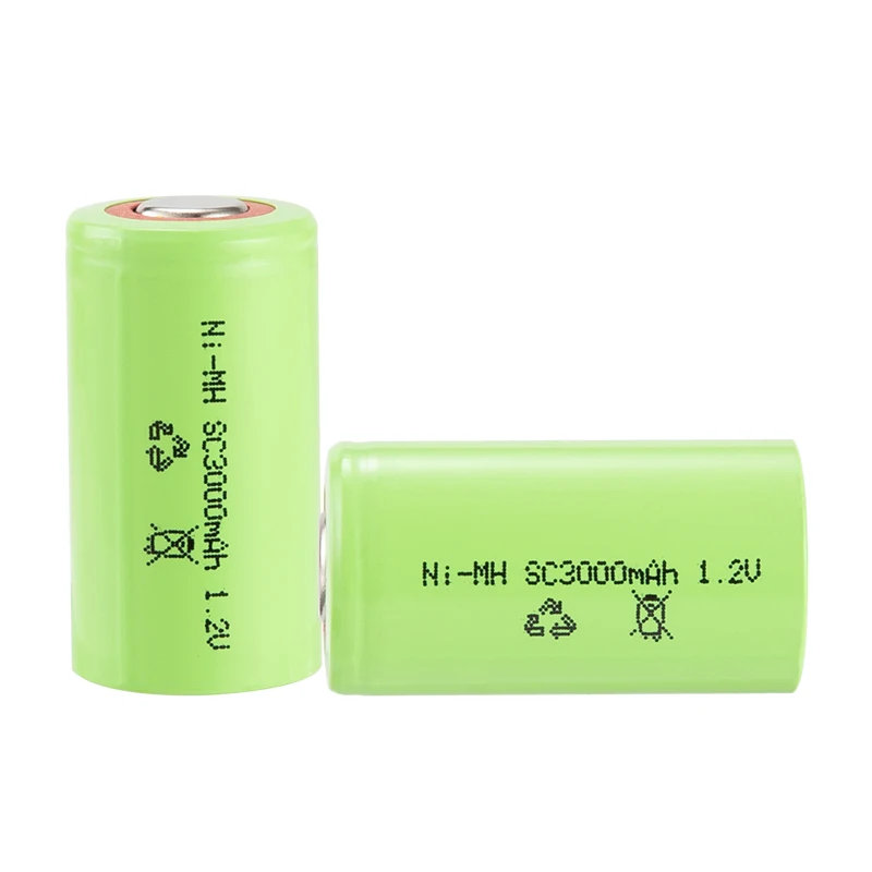 High Capacity Nimh Sc 1.2v 3000mah Sub C Size Batteries Cell