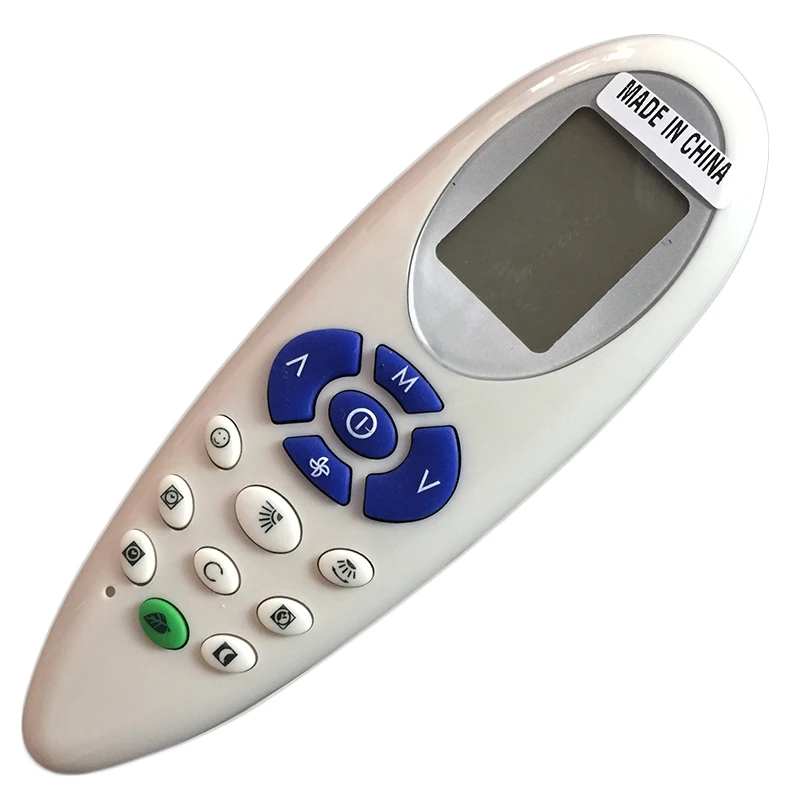 Side-by-side comparison of Daikin, LG, and Samsung AC remotes showing IR sensor placement and button layout
