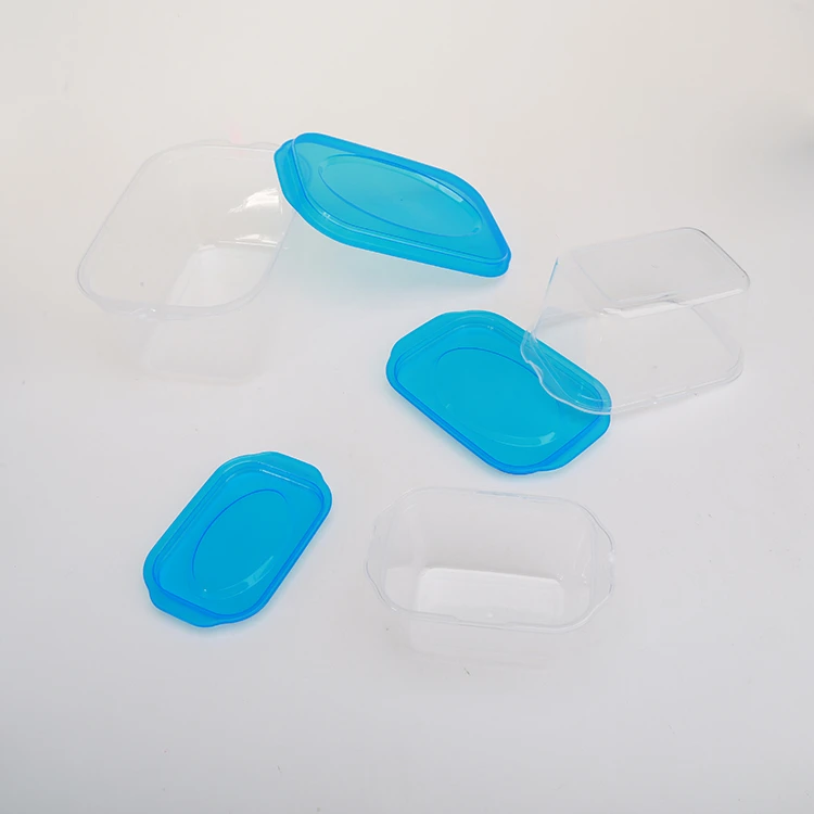 Transparent dry food storage box 3pcs plastic food containers sets
