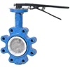 Bundor Handle LT DN80 PN16 manual cast iron wafer butterfly valve