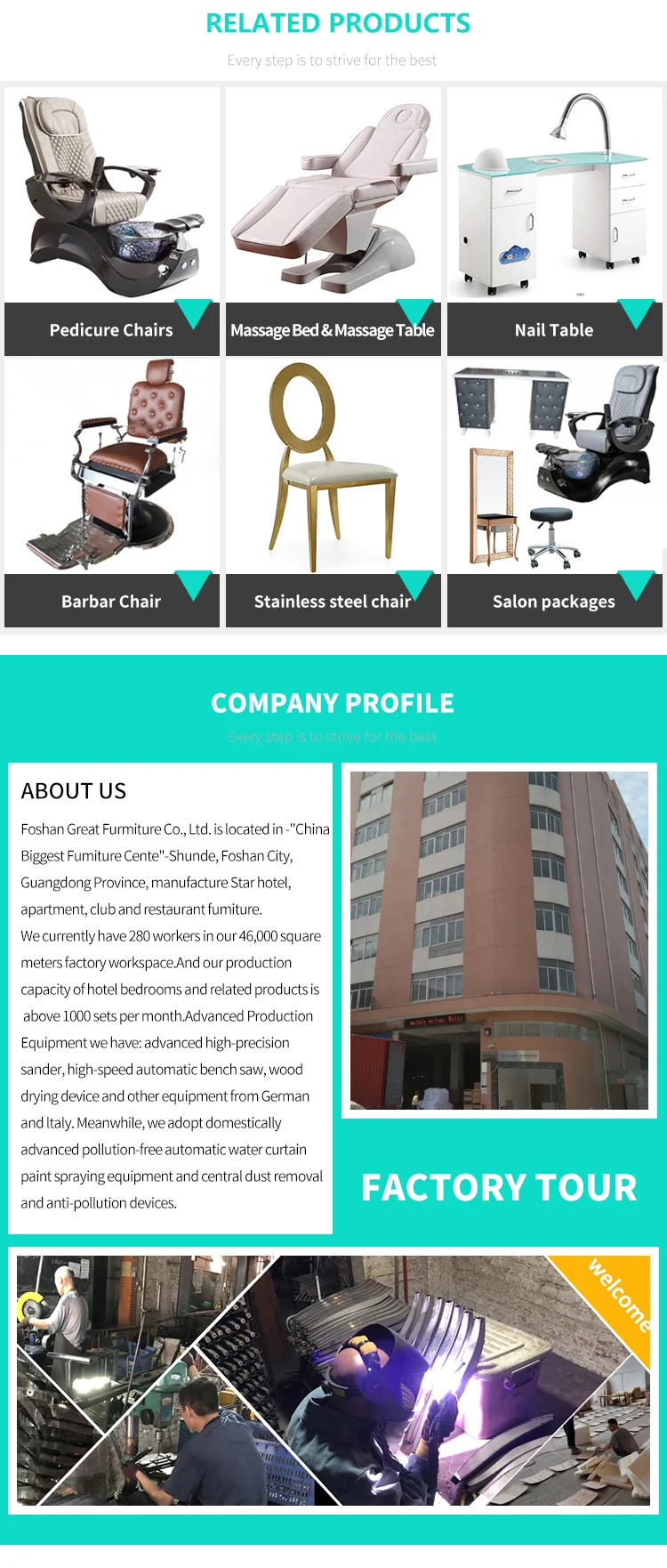 Great Foshan Factory Modern White Luxury Foot Spa Massage Manicure Pedicure Chair 