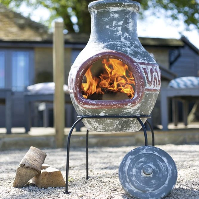 Chiminea for Outdoor Heating - Authentic Mexican Design
