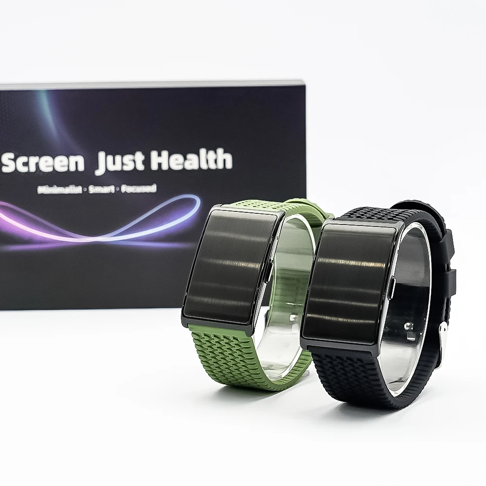 Welcome OEM Order, Factory Whole Selling Sanvnet H59 Max Health Monitor Sleep Tracker Ai Health Monitoring Fitness Tracker Screenless Stainless Steel Smart Bracelet - Buy