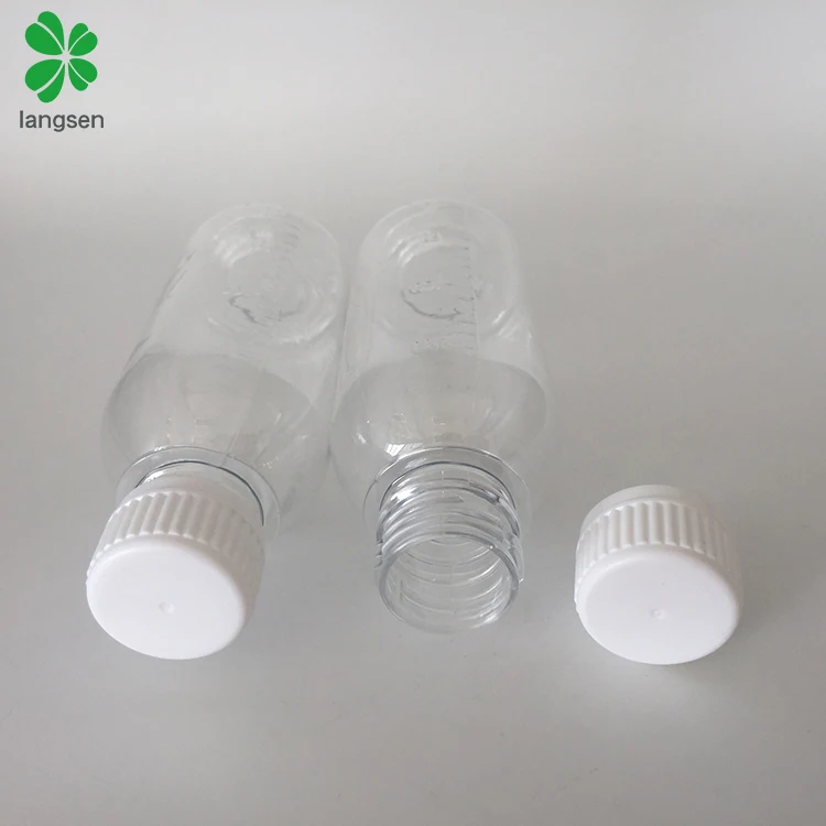 Wholesale 150ml 5oz PET graduated bottle container