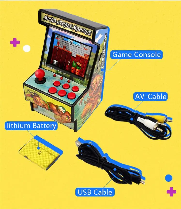 Builtin 156 Childhood Mini Arcade Handheld Game For Kids Retro Mini