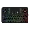 Q9 BT Wireless 3 Colors Backlit Touchpad Air Mouse Mini Keyboard for Android TV Box Phone RGB Fly Air Mouse Remote Control