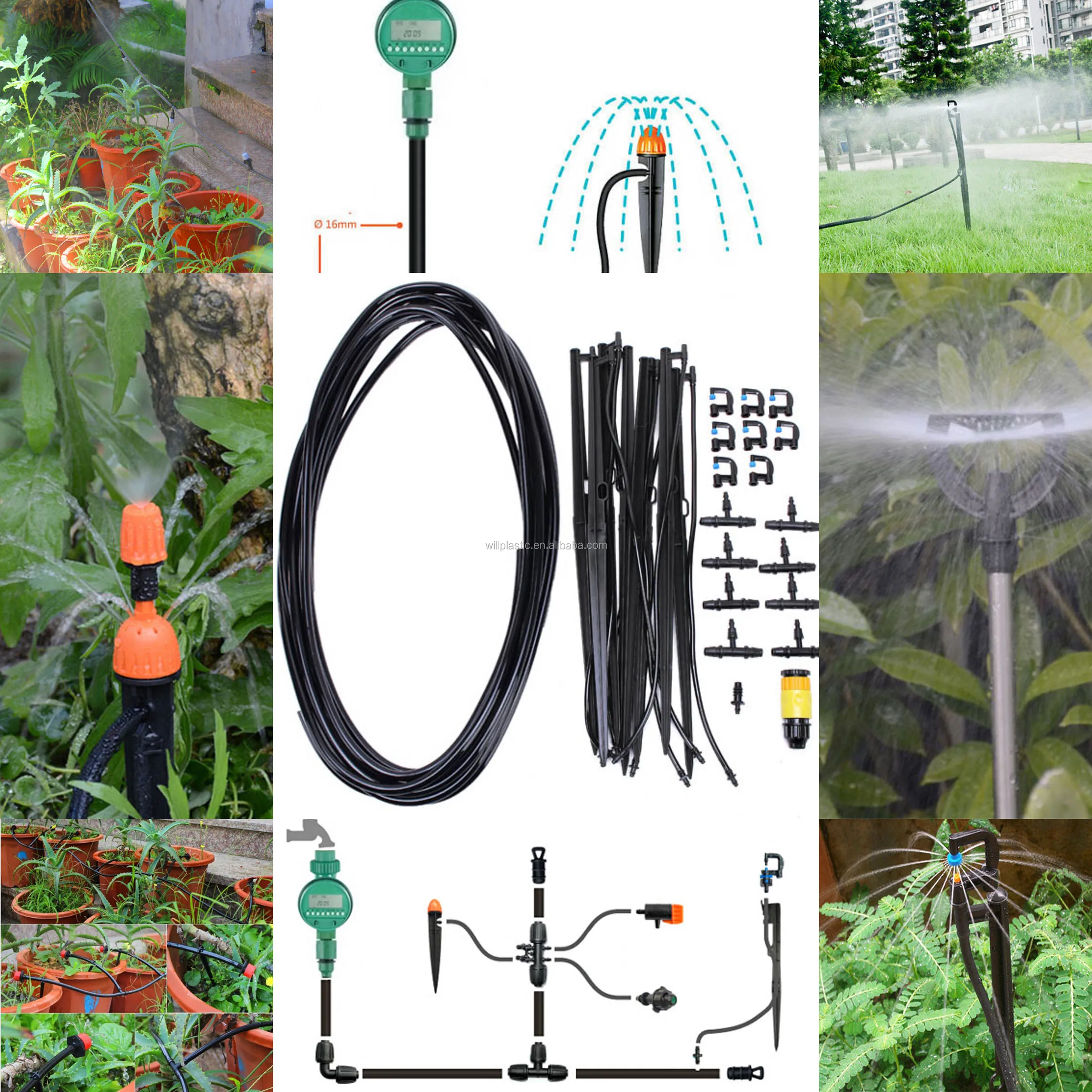 High Quality Plastic Water Micro Irrigation Sprinklers With Stake Buy