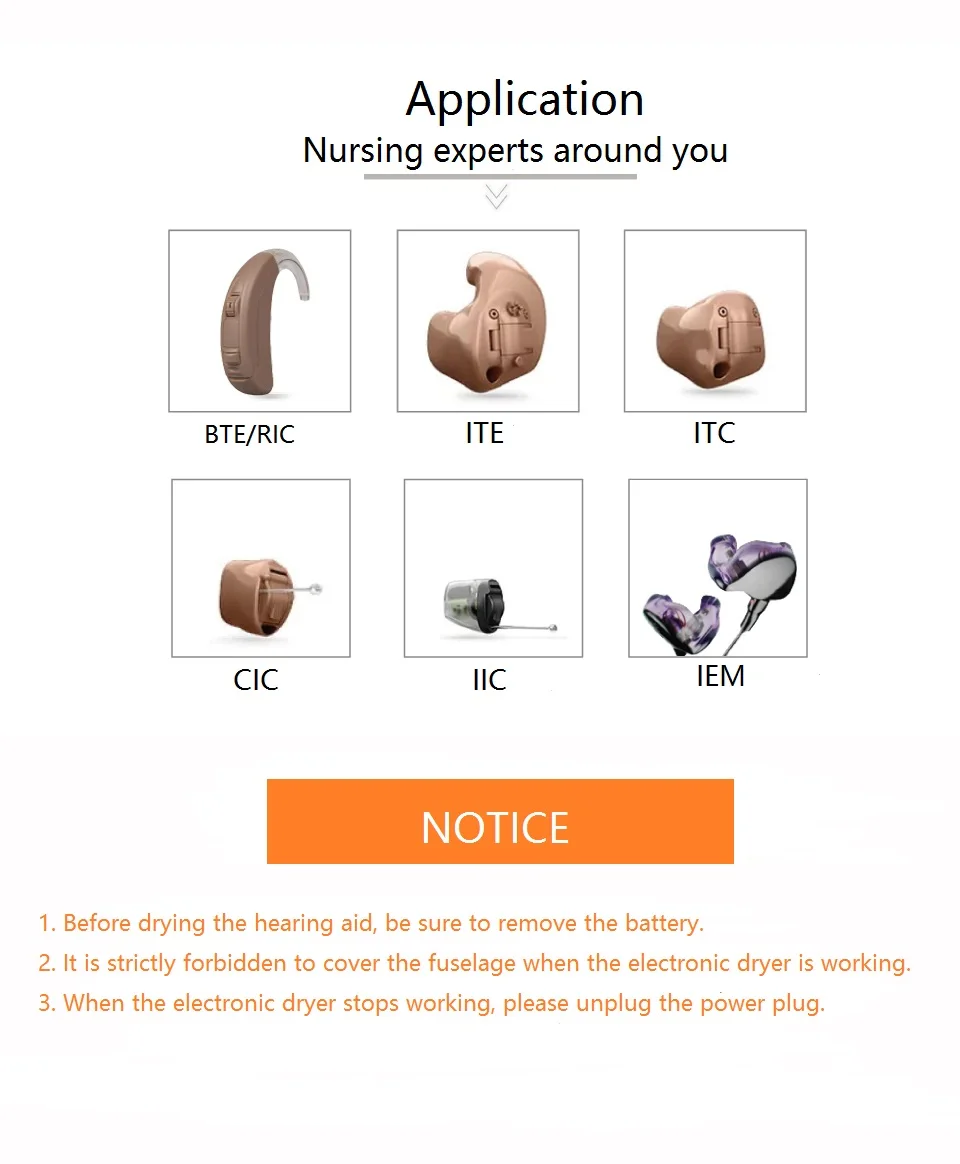 Soundlink Hearing Aid Electronic Dehumidifier Dryer For Cic Bte Iec Ite