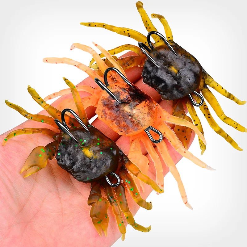 Submersible Crab Soft Bait Long-range Cast Bionic Fishing Bait 13cm 32 ...