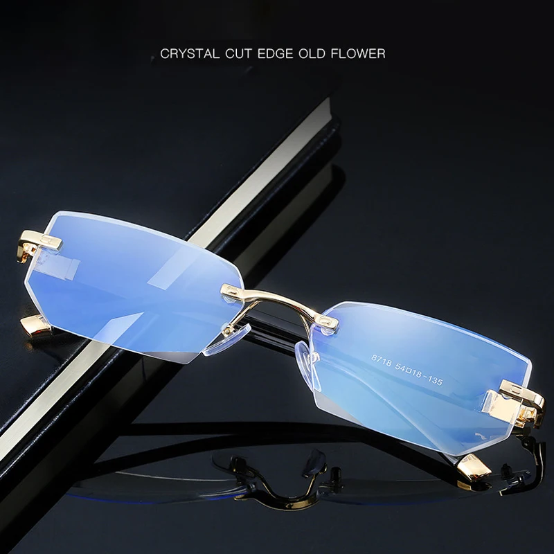 Hbk R0001 Blue Light Blocking Glasses Rimless Eyewear Reading Glasses Buy Blue Light Blocking 7564