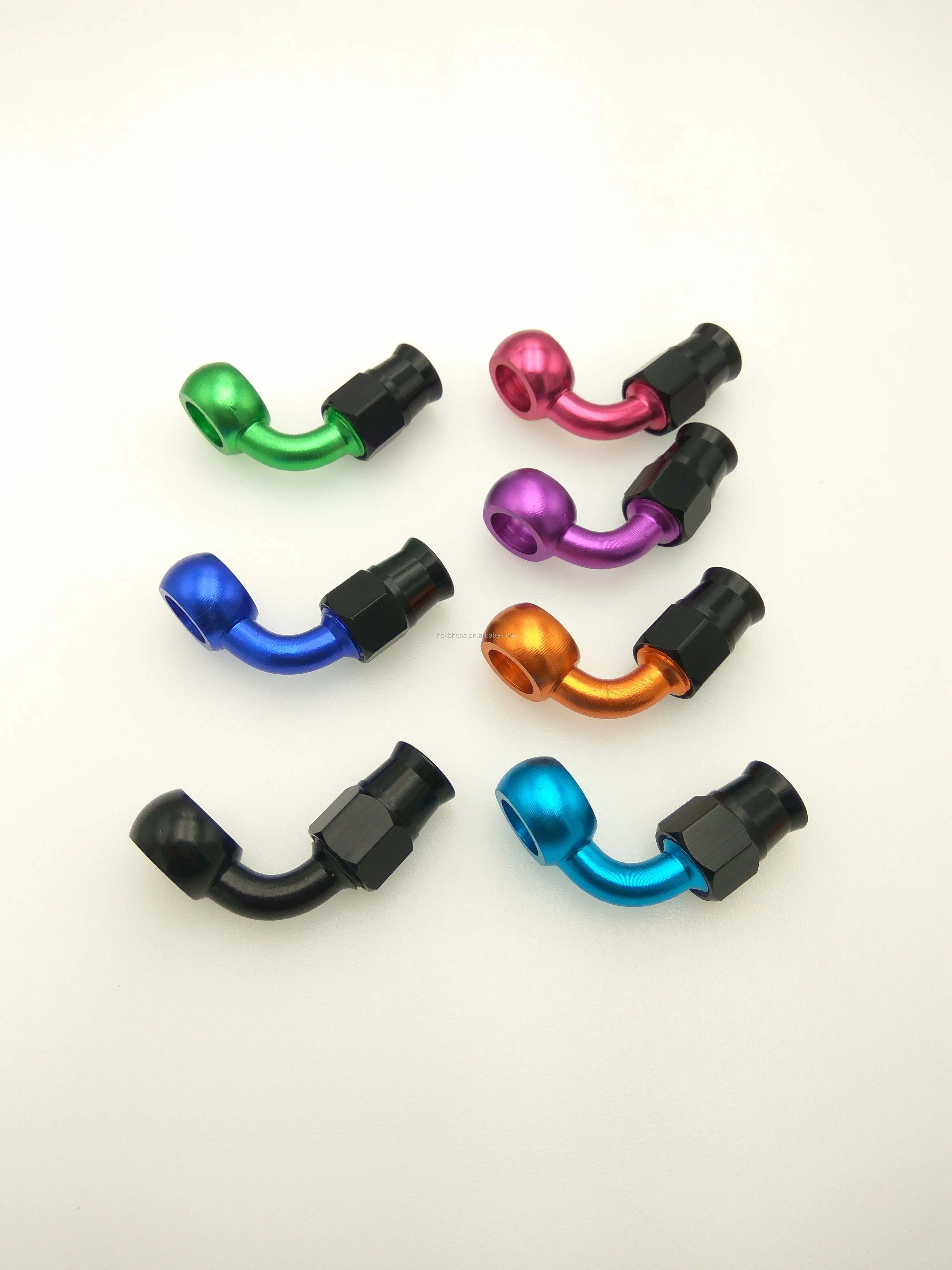 An3 Machined Crimped Steel Aluminum 10mm Brake Hose Lines Banjo