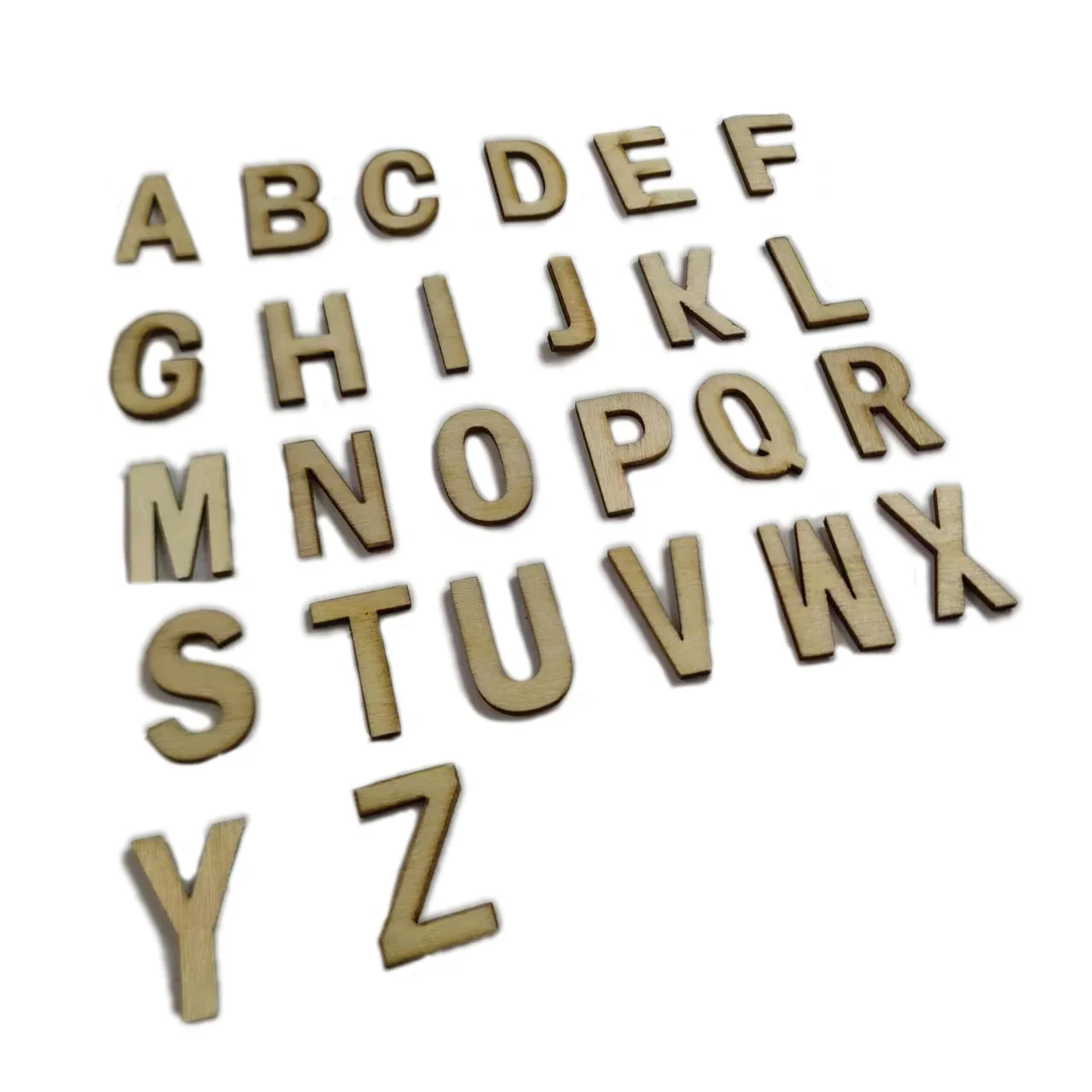 52 Pcs Wooden Letters For Crafts Sign Decoration Unfinished Painting ...