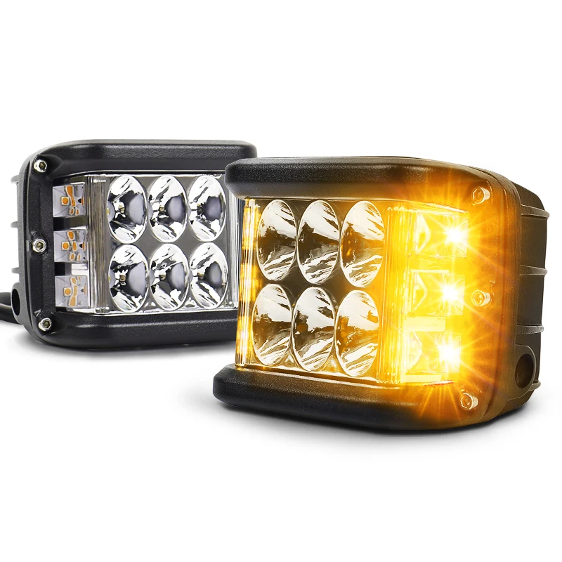 OVOVS 4inch side shooter work light 30W flashing strobe LED driving light for trucks off road vehicle 4x4