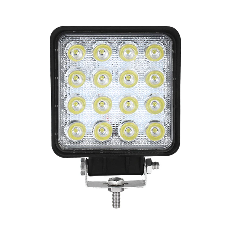 High bright halogen work light led replace bulb 48w 4800lm truck square led work light