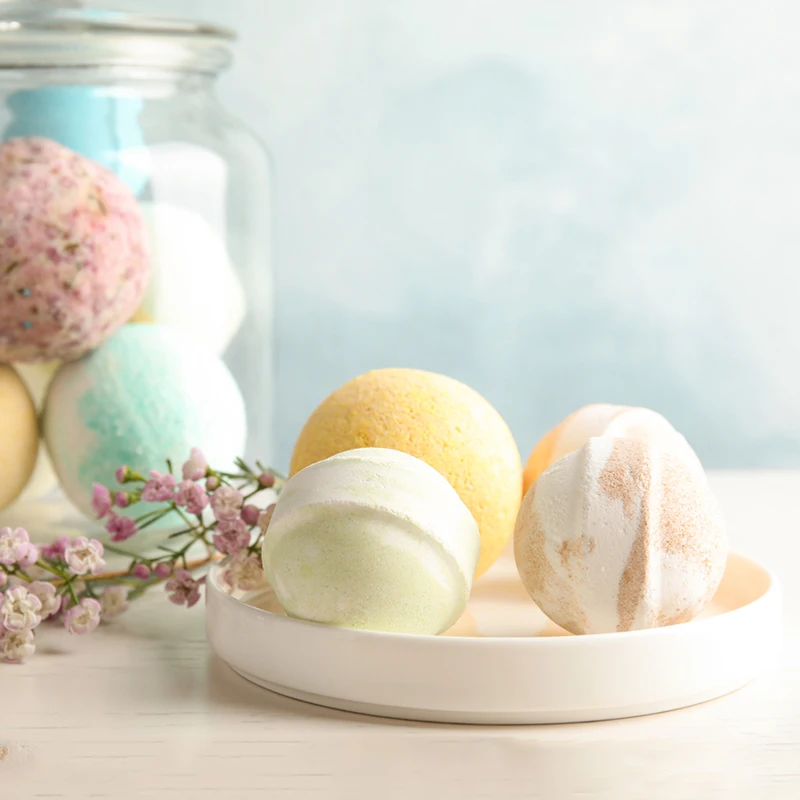 
Natural Colorful Bubble Gift Sets private label cbd bath bombs organic 