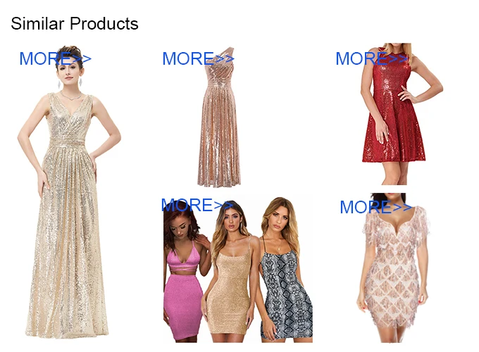 Sequin V-neck Sexy Tassel Slim Dress Party