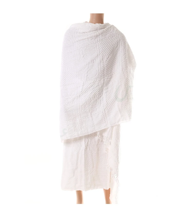 2 Piece White Microfiber Ihram Hajj Towel Adult Size Cloth - Buy ...
